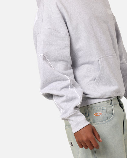 Loiter Pin Line Premium Hoodie Grey Marle
