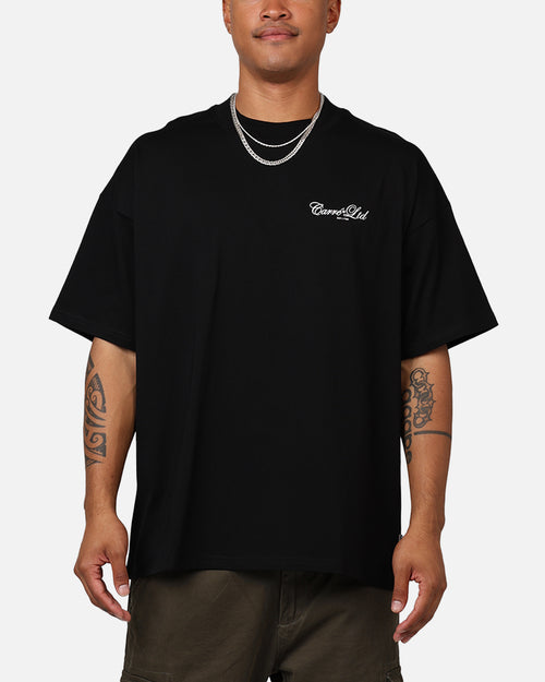 Carre Side Script Oversized T-Shirt Black