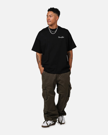 Carre Side Script Oversized T-Shirt Black