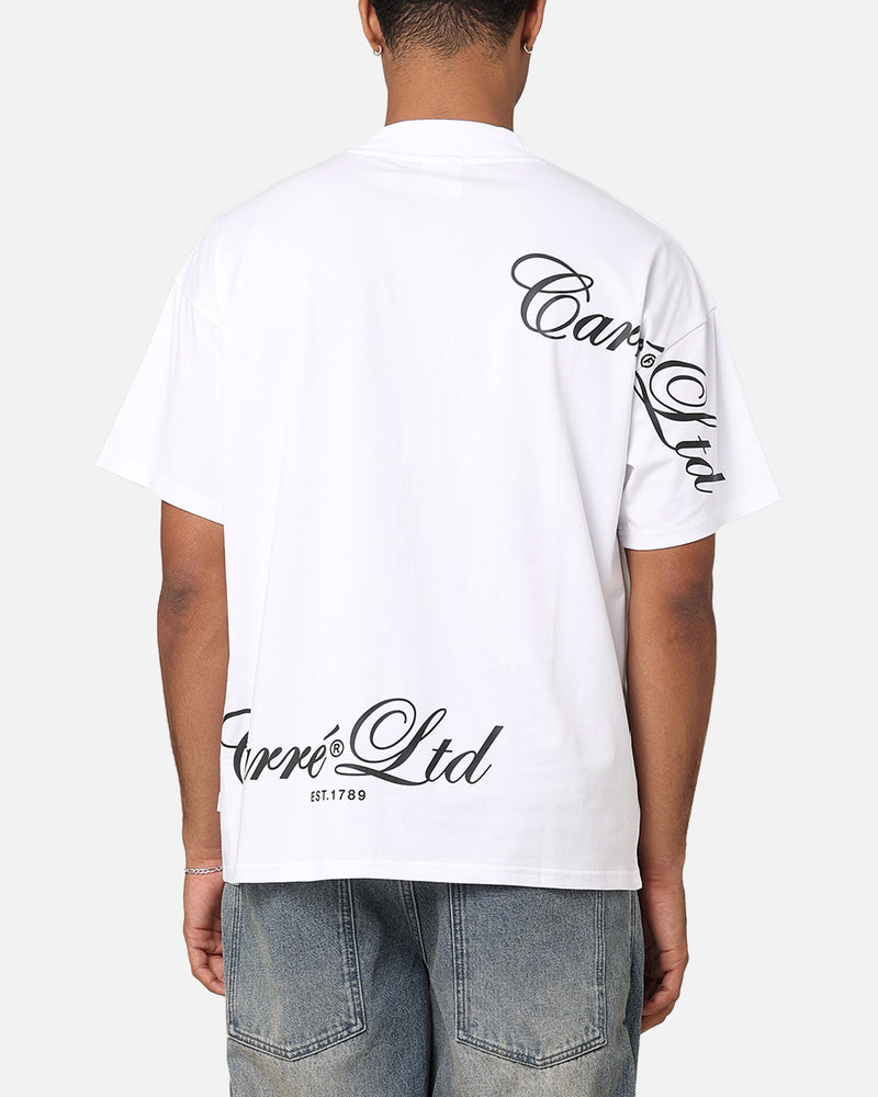 Carre Side Script Oversized T-Shirt White