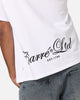 Carre Side Script Oversized T-Shirt White