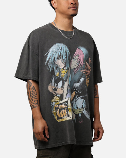Vintage Goat Crew X Kingdom Hearts Poster T-Shirt Black Wash