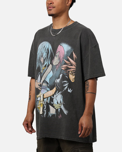 Vintage Goat Crew X Kingdom Hearts Poster T-Shirt Black Wash