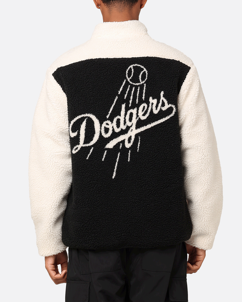 Majestic Athletic Los Angeles Dodgers Sherpa Jacket Vintage White