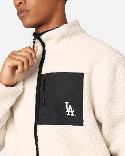 Majestic Athletic Los Angeles Dodgers Sherpa Jacket Vintage White
