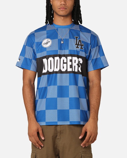 Majestic Athletic Los Angeles Dodgers Team Line Checkered Jersey White/Royal