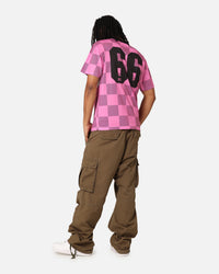Majestic Athletic Miami Dolphins Team Line Checkered Jersey Black/Pink