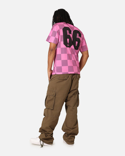 Majestic Athletic Miami Dolphins Team Line Checkered Jersey Black/Pink