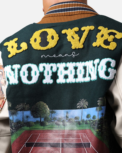 Lifted Anchors "Kournikova" Varsity Tennis Jacket Deep Green