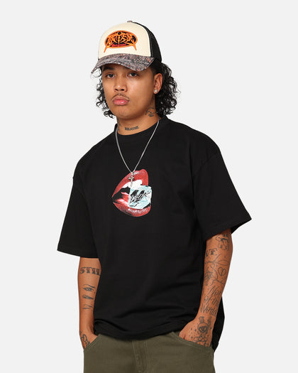 Loiter Cold Lips T-Shirt Black