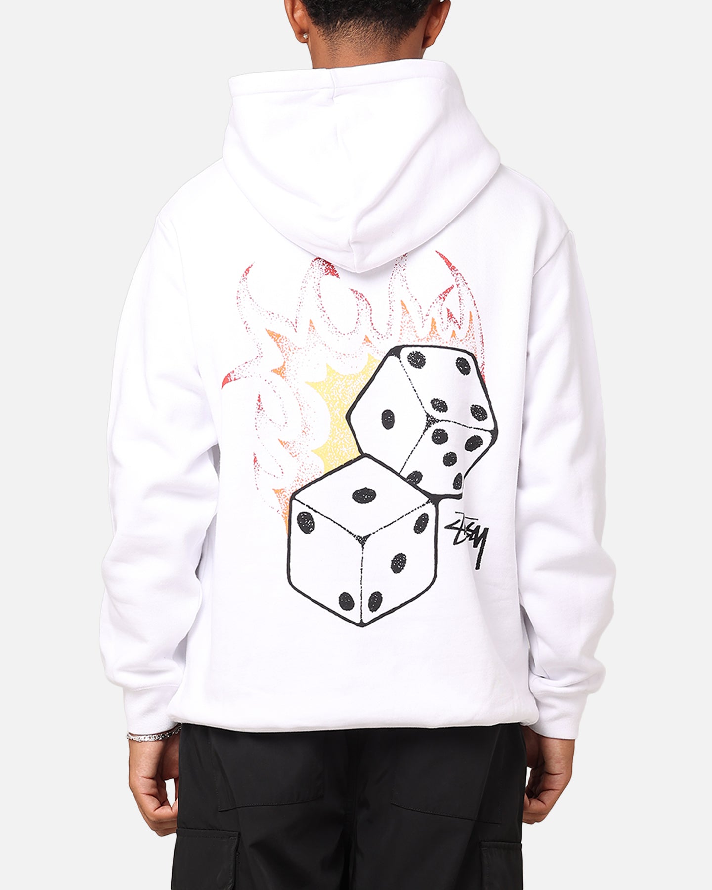 STUSSY HOODIE ホワイト サイコロ Mサイズ Stussy Fire Dice Fleece Hoodie White | Culture Kings