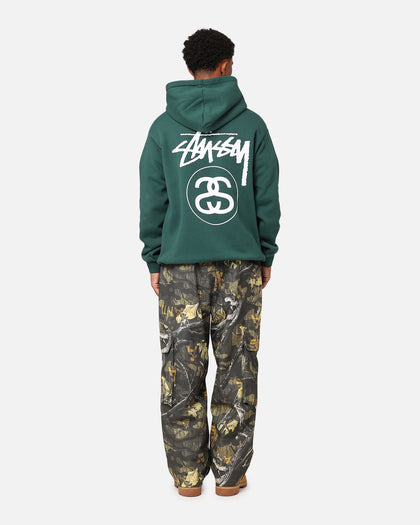 Stussy SS Link Fleece Hoodie Forest Culture Kings