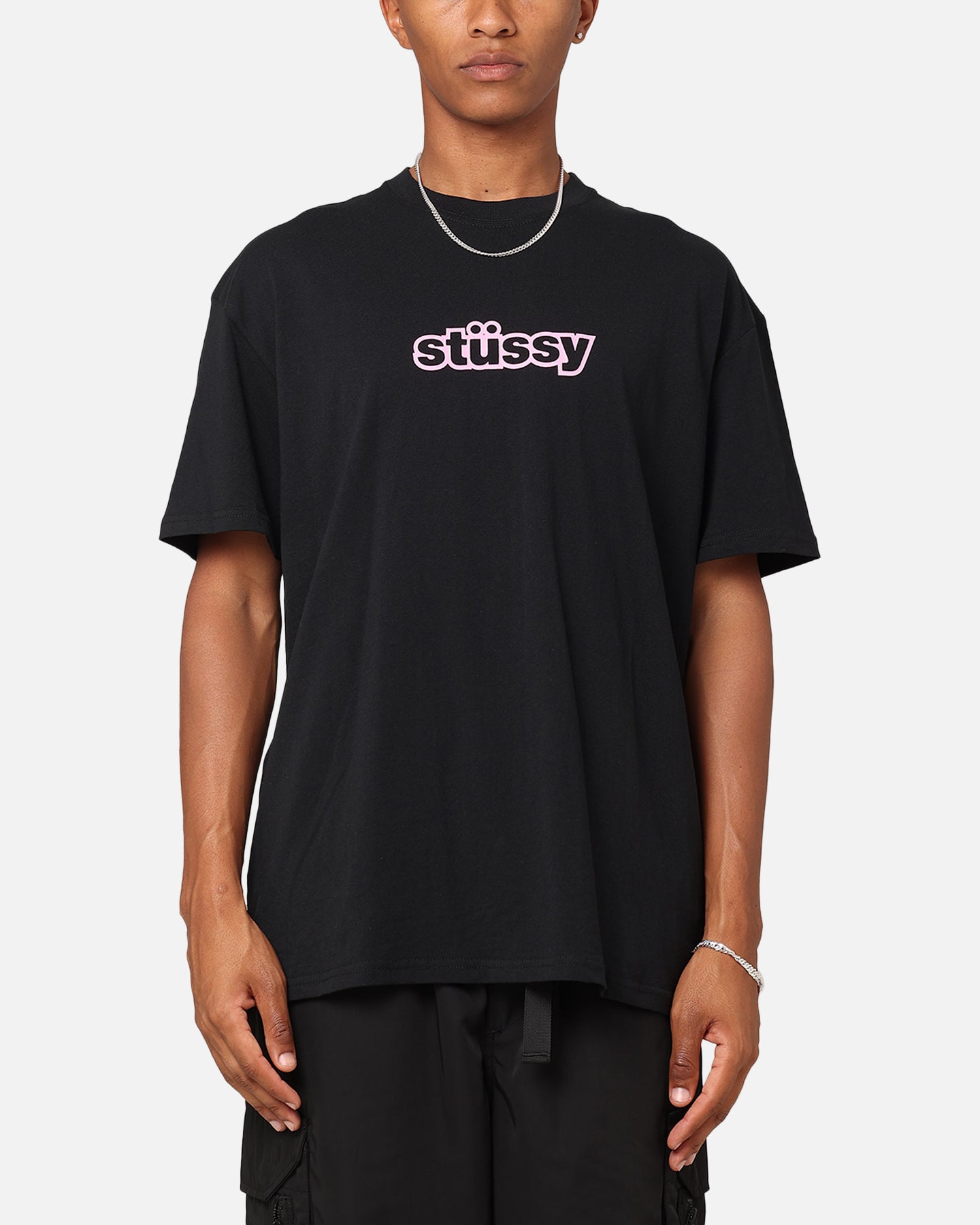 Stussy SS Link T-Shirt Black | Culture Kings
