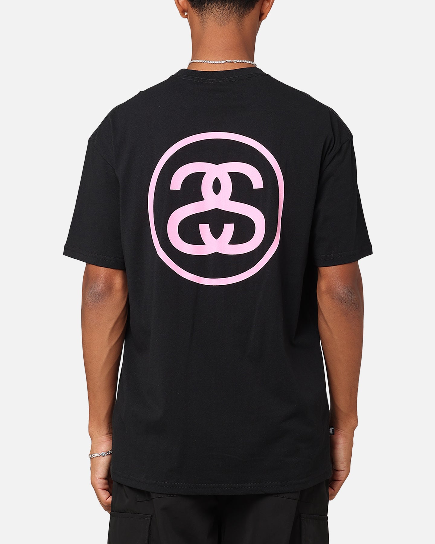 Stussy SS Link T-Shirt Black | Culture Kings