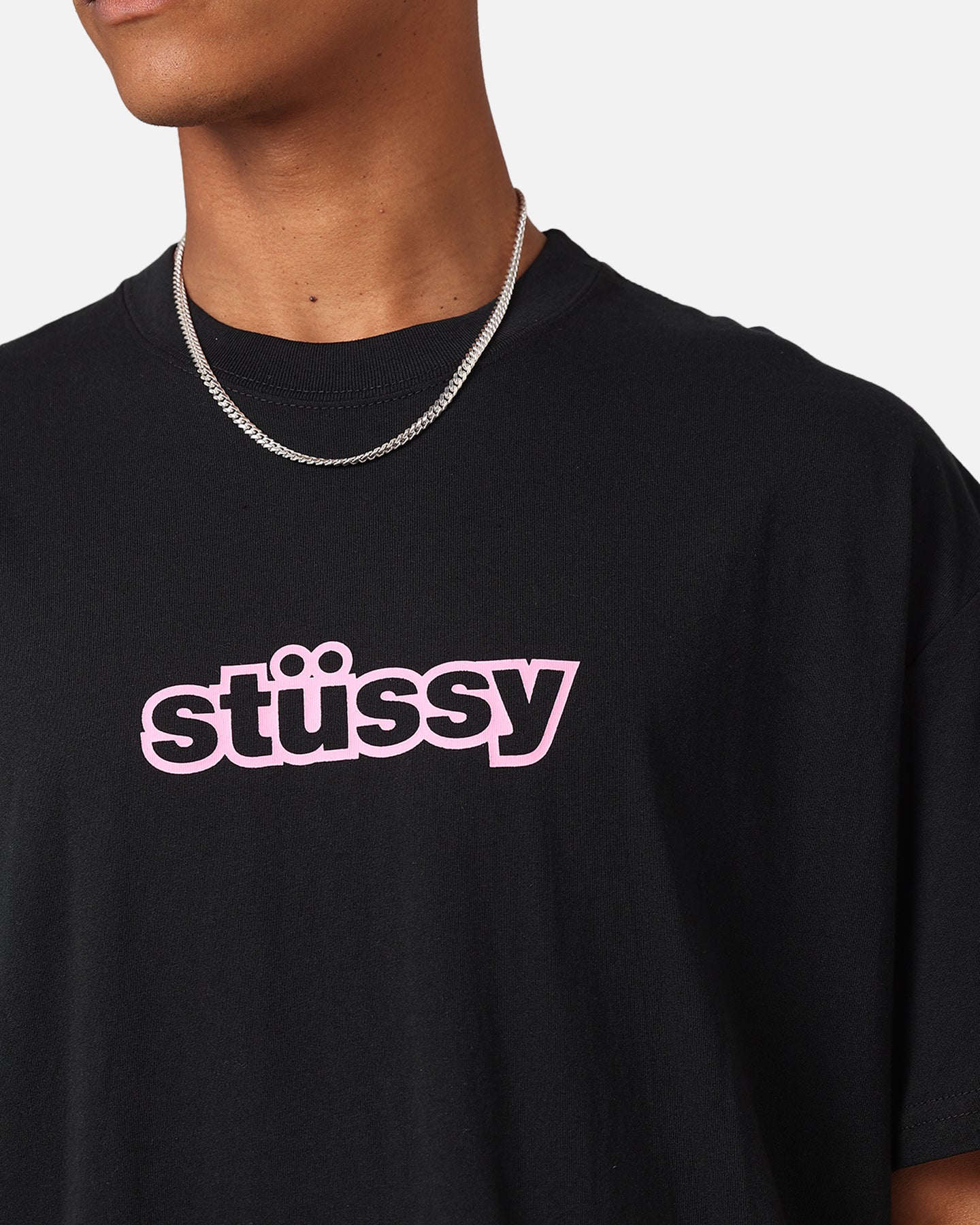 Stussy SS Link T-Shirt Black | Culture Kings