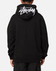 Stussy Stock Embroidery Full Zip Hoodie Black