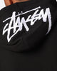 Stussy Stock Embroidery Full Zip Hoodie Black