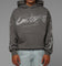Loiter Atlantic Rhinestone Hoodie Charcoal
