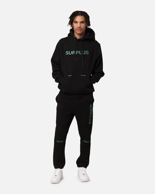 Daniel Patrick Surplus Logo Hoodie Black/Hunter Green