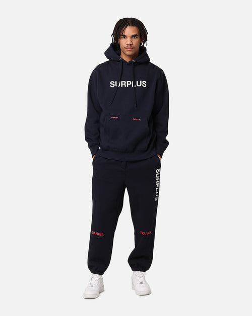 Daniel Patrick Surplus Logo Hoodie Navy/Cream/Red