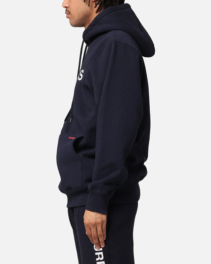 Daniel Patrick Surplus Logo Hoodie Navy/Cream/Red