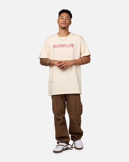 Daniel Patrick Surplus Logo T-Shirt Cream/Maroon
