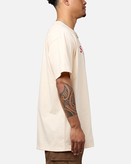 Daniel Patrick Surplus Logo T-Shirt Cream/Maroon