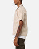 XXIII Jacquard Weave Button Up Shirt Cream/White