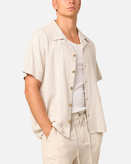 XXIII Nicholas Button Up Shirt Sand/Black