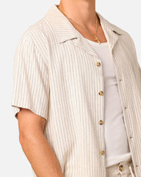 XXIII Nicholas Button Up Shirt Sand/Black