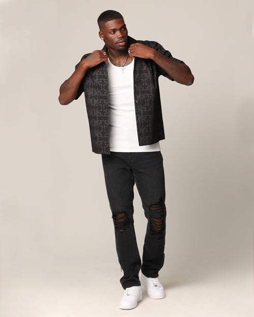 Saint Morta Tribal Short Sleeve T-Shirt Black/Black