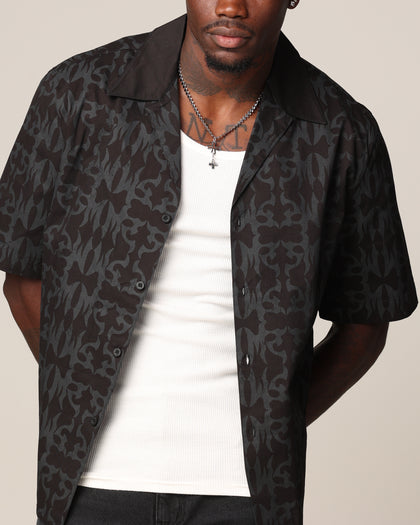 Saint Morta Tribal Short Sleeve T-Shirt Black/Black