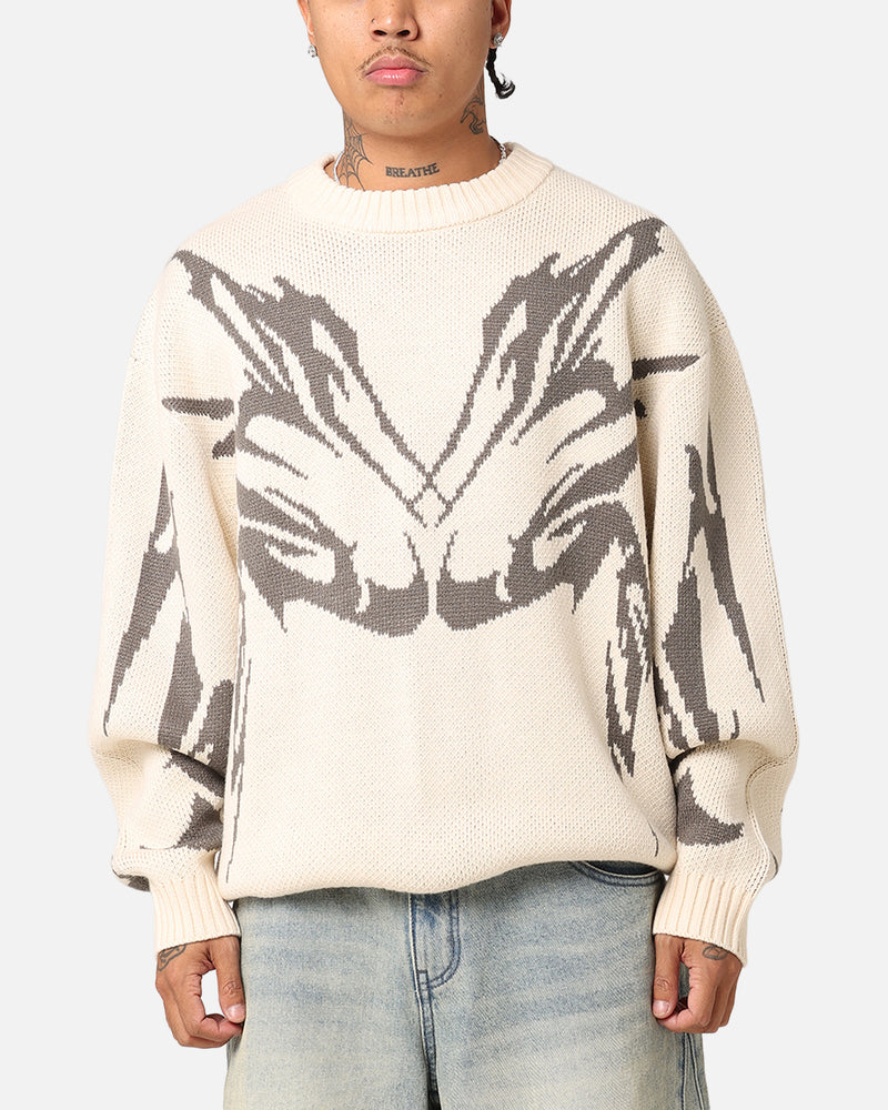 Loiter Cyber Knit Sweater Off White