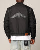 Saint Morta Hell Bat Bomber Jacket Black