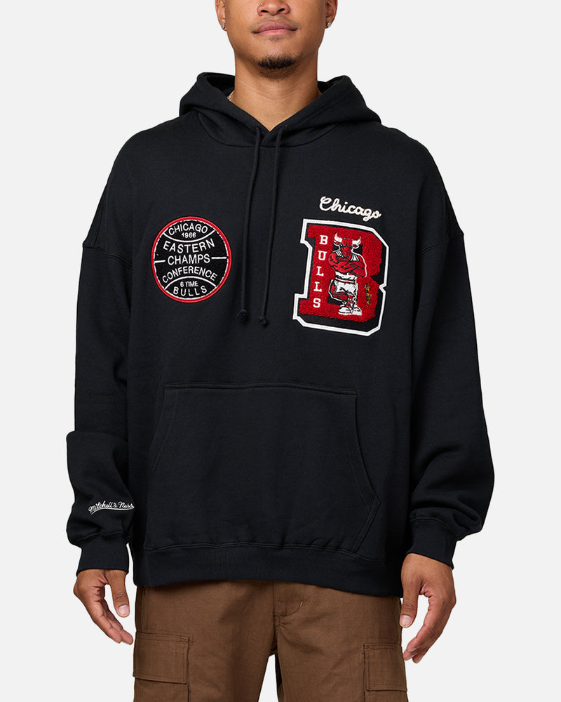 Mitchell & Ness Chicago Bulls Conference Hoodie Faded Black