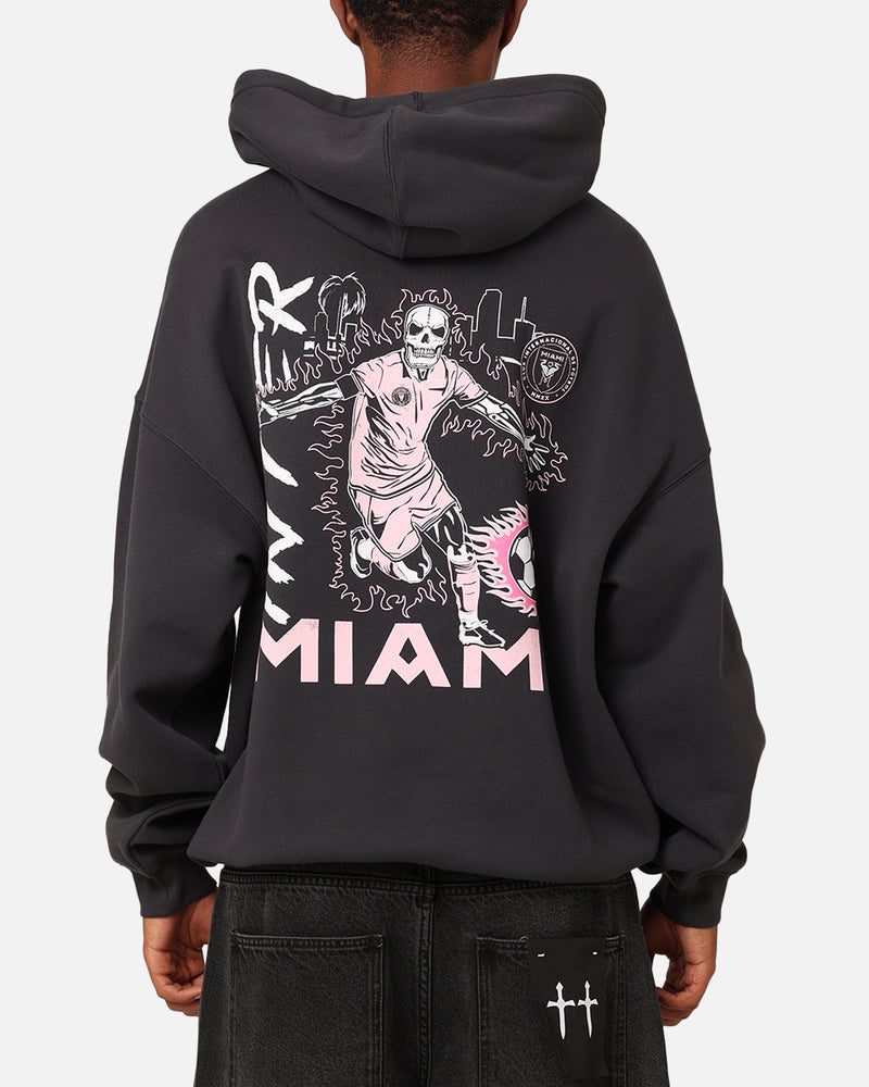 Buy Mitchell & Ness Inter Miami CF Logo Hit Hoodie Faded Black with crypto