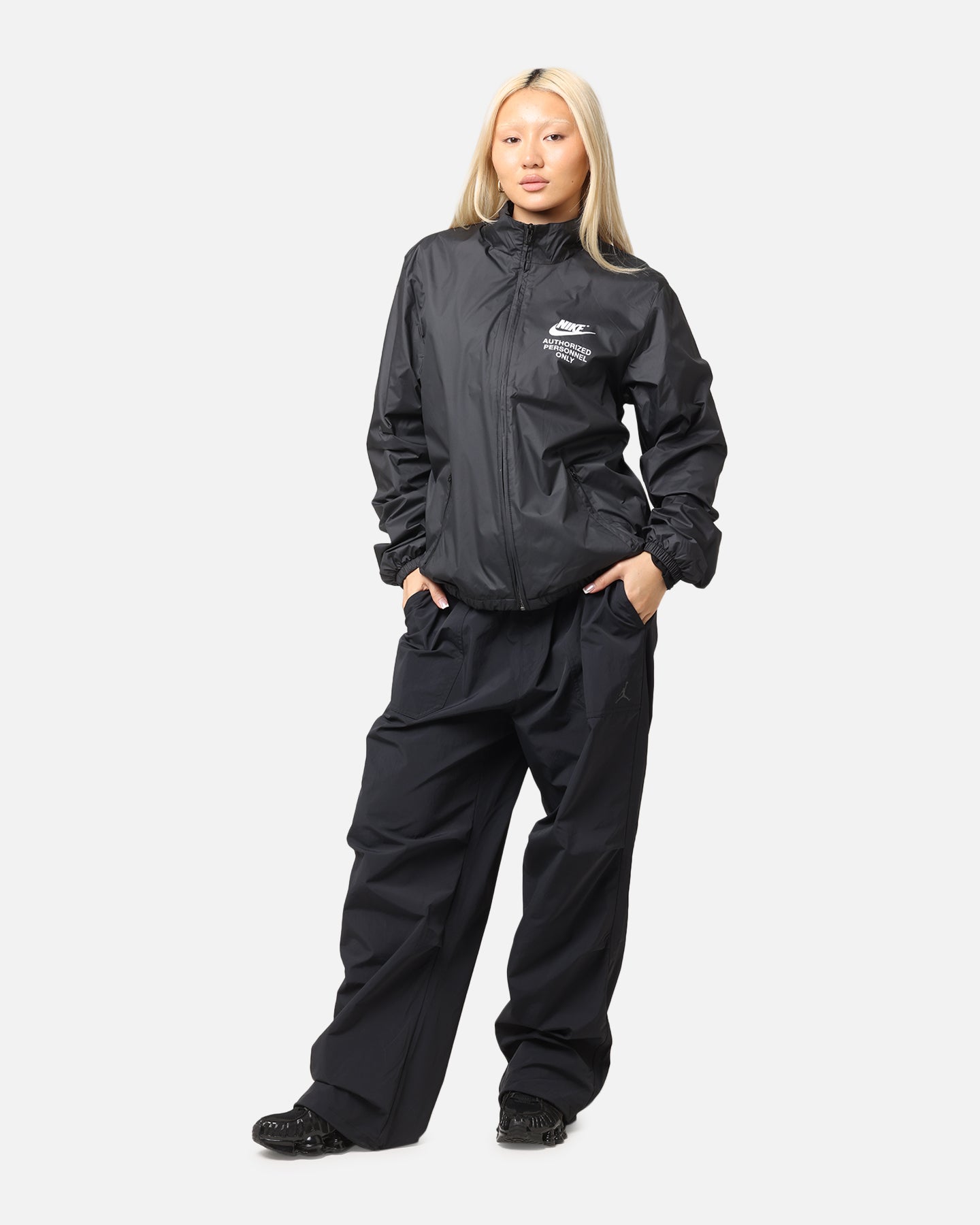Nike Woven Full Zip Jacket Black/Black | Culture Kings