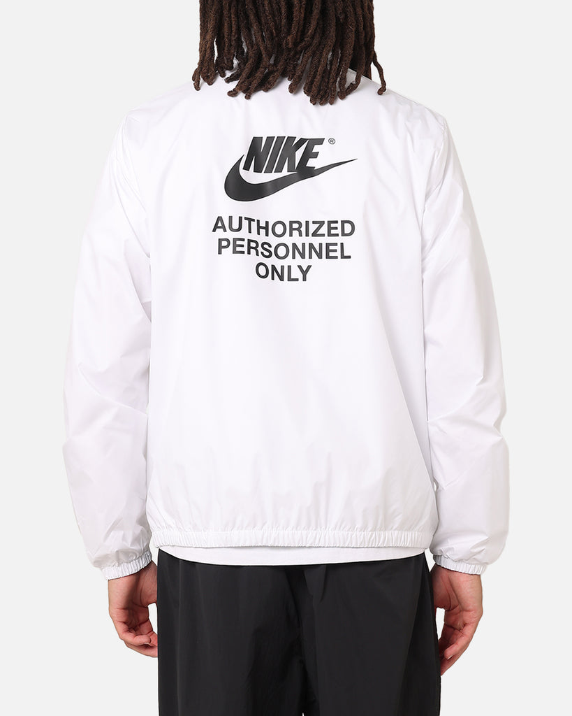 nike white pullover windbreaker