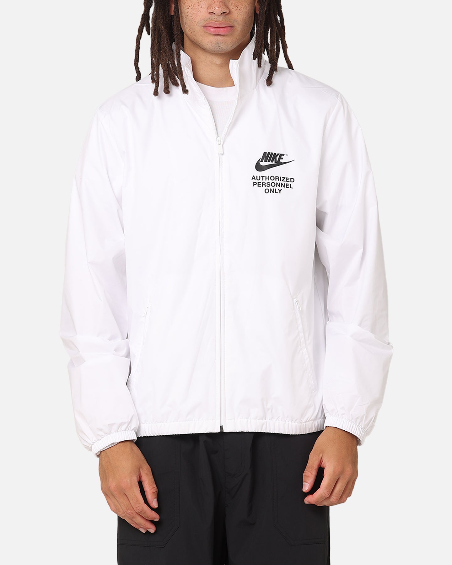Nike Woven Full Zip Jacket White/White/Black | Culture Kings