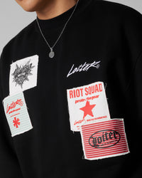 Loiter Riot Crewneck Black