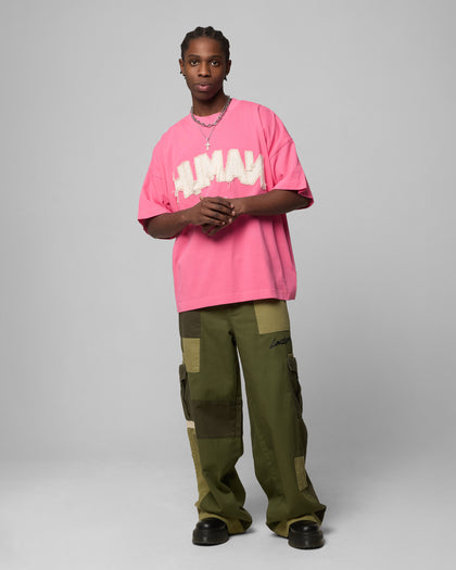 Loiter Human Box T-Shirt Pink