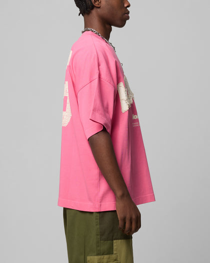 Loiter Human Box T-Shirt Pink
