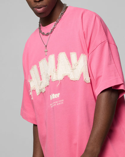 Loiter Human Box T-Shirt Pink