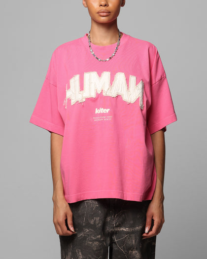 Loiter Human Box T-Shirt Pink
