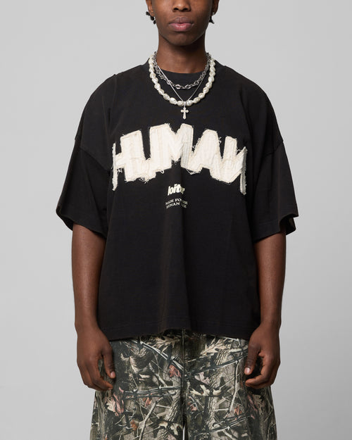 Loiter Human Box T-Shirt Vintage Black