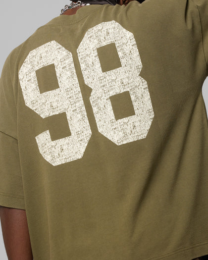 Loiter Human Box T-Shirt Vintage Khaki