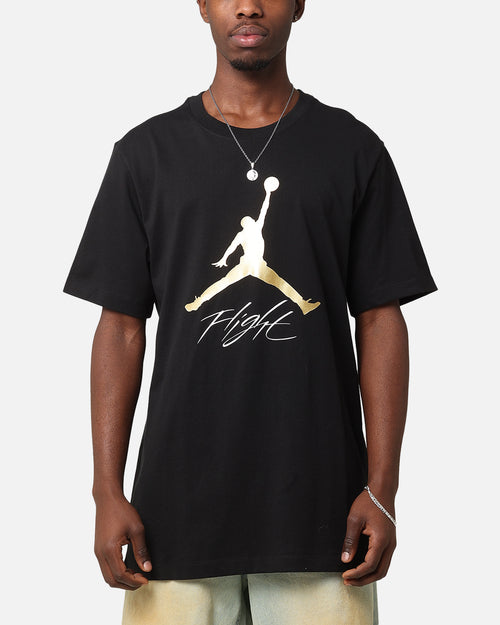 Jordan Jumpman Flight T-Shirt Black/Metallic Gold