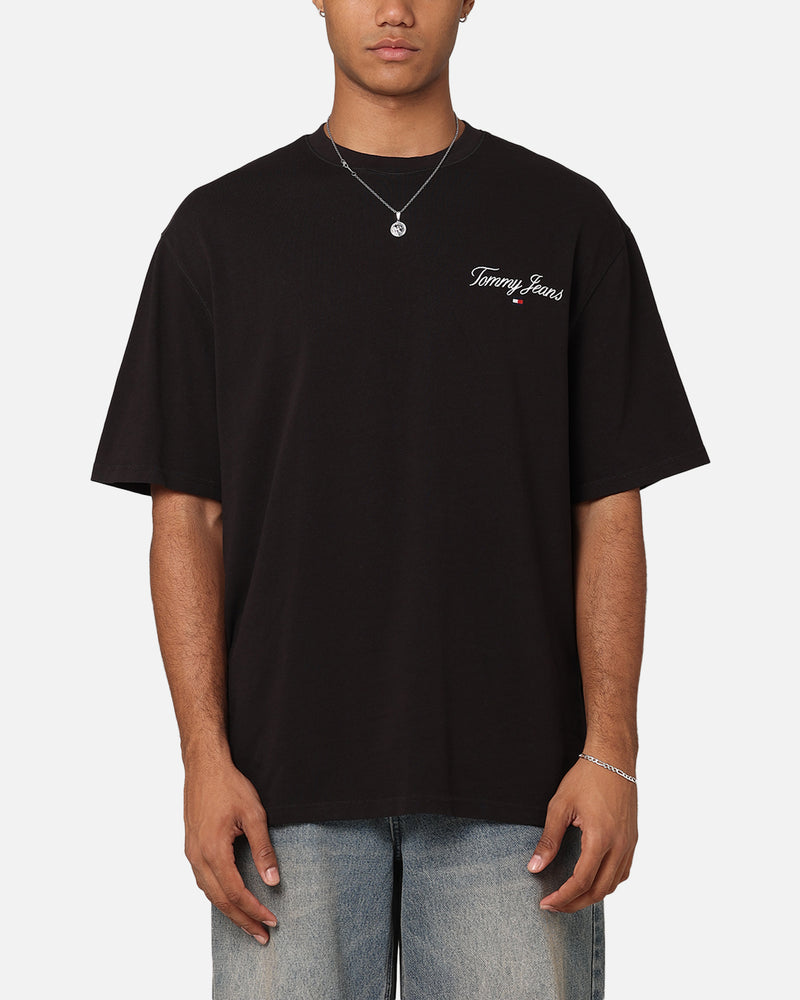 Tommy Jeans TJM OVZ Serif Linear T-Shirt Black