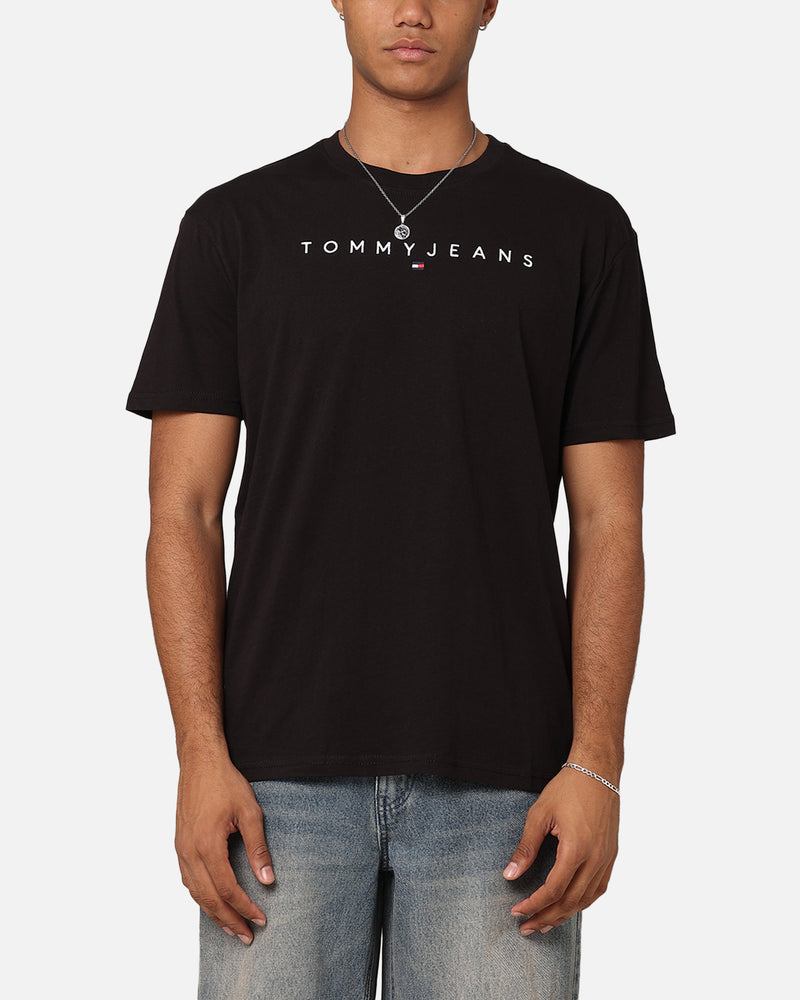 Tommy Jeans Reg Linear Logo T-Shirt Black