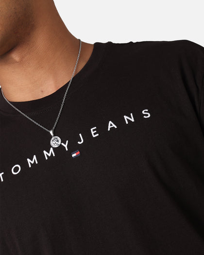 Tommy Jeans Reg Linear Logo T-Shirt Black